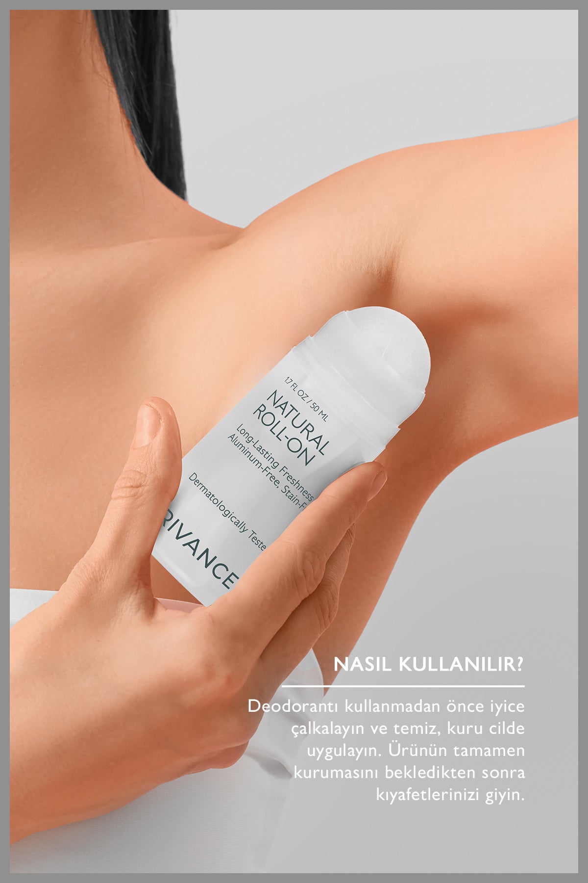 %100 Doğal Roll-On Deodorant Ter Kokusu Önleyici Bitkisel İçerikli Alüminyum İçermez 50 ml